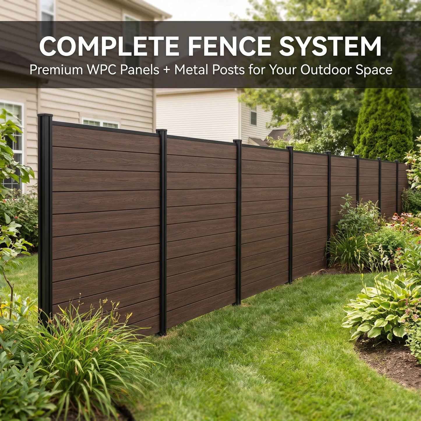 Privora™ Modular WPC Privacy Fence System