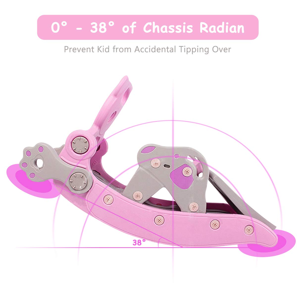 Livendoa™ 5-in-1 Kids Slide and Rocking Toy – Foldable Toddler Climber with Basketball Hoop and Ring Toss