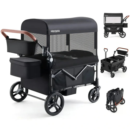 TrailWagon™ 2-Seat All-Terrain Stroller Wagon with UPF 50+ Canopy